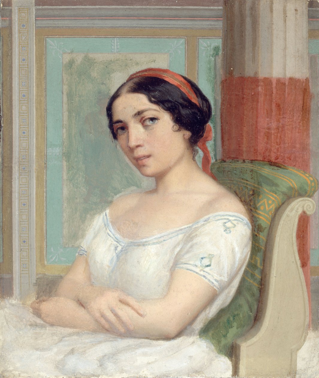 Portrett av Ernesta Grisis 1816-1895. av Unbekannt