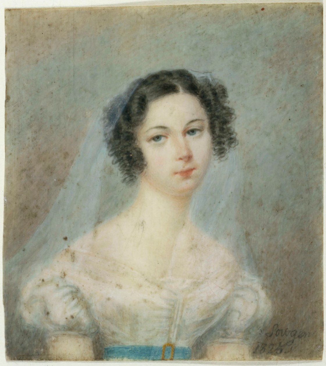 Portrett av Ewelina Hanska, født Rzewuska 1801-1882, 1820-årene. av Unbekannt