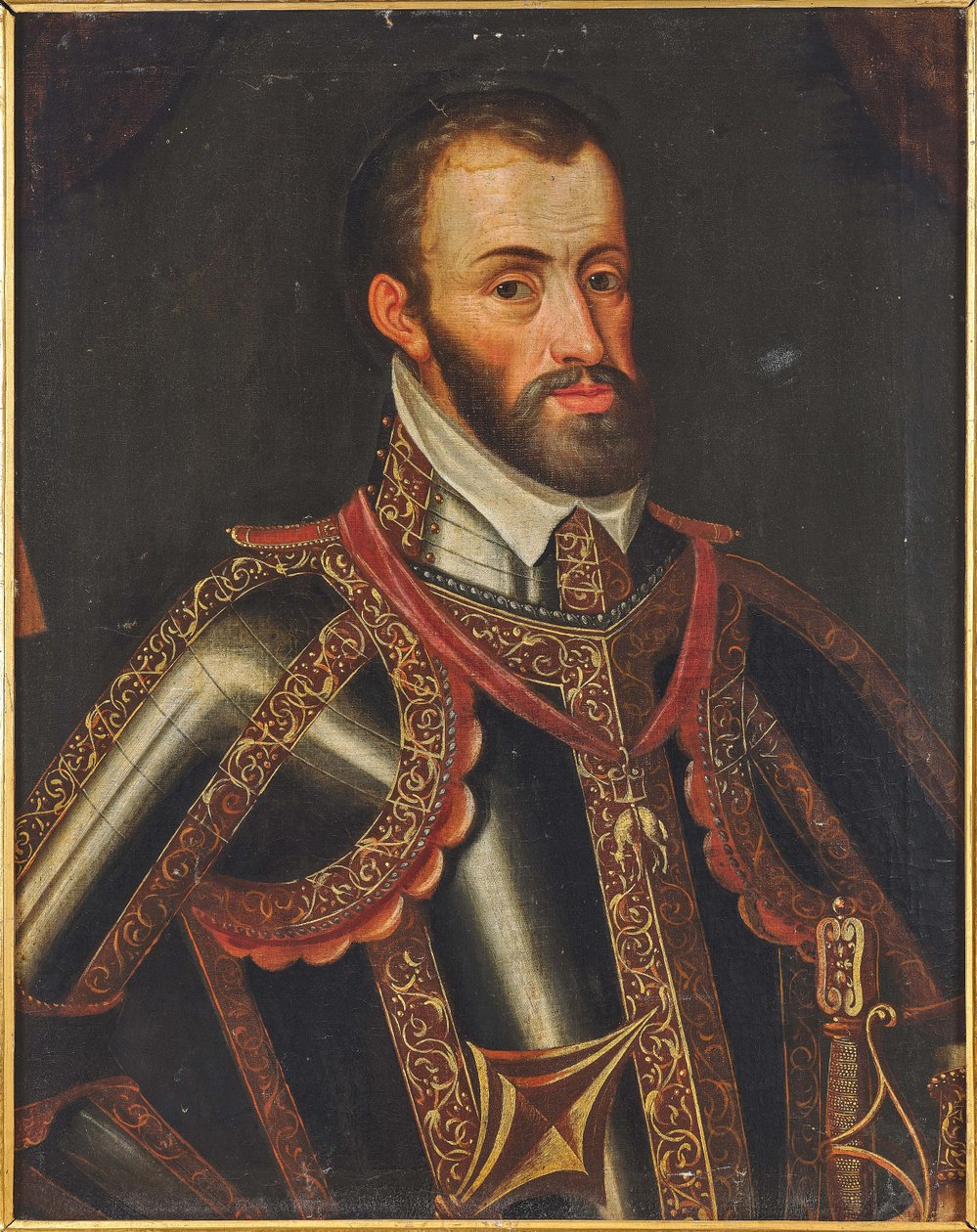 Portrett av Ferdinand II 1529-1595, erkehertug av Østerrike. av Unbekannt