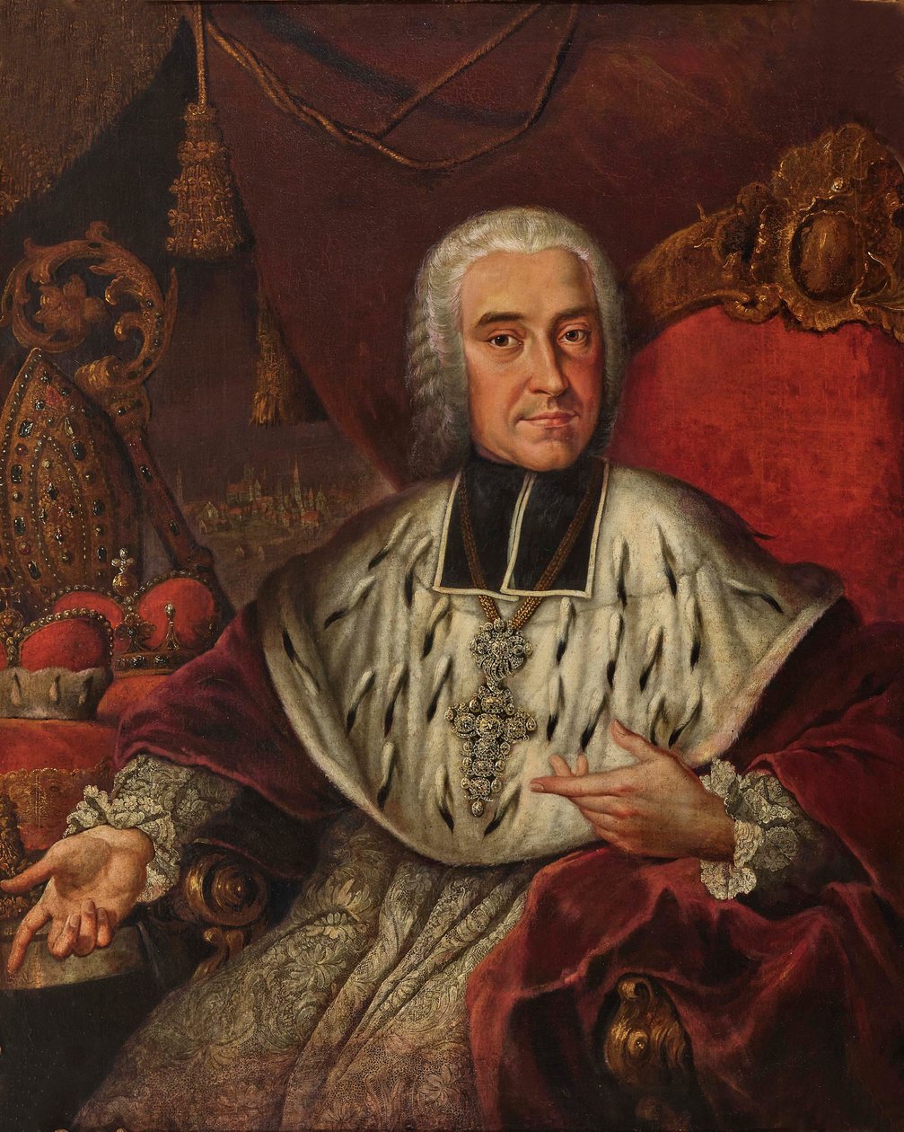 Portrett av Frans Ludvig av Pfalz-Neuburg 1664-1732, første tredjedel av 1700-tallet. av Unbekannt