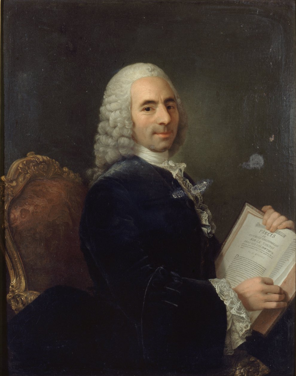 Portrett av Francois Quesnay 1694-1774, 1743. av Unbekannt