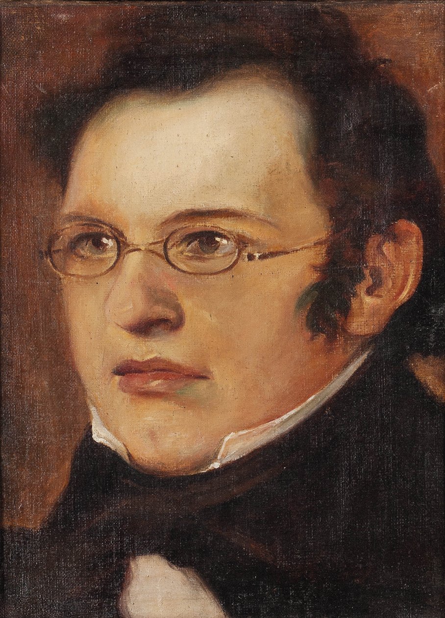 Portrett av Franz Schubert 1797-1828, første kvartal av 1800-tallet. av Unbekannt