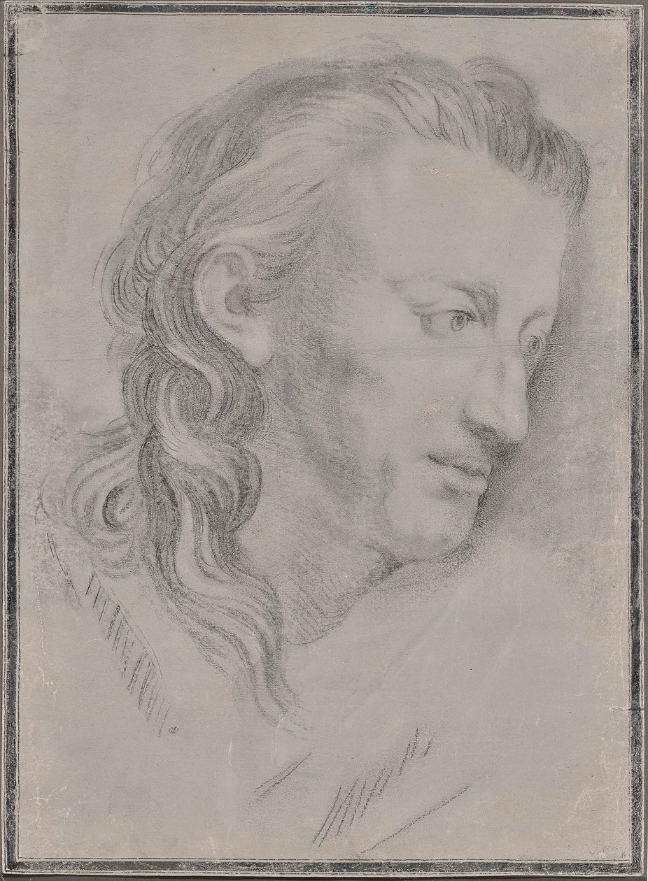 Portrett av Friedrich von Schiller 1759-1805, sent på 1700-tallet. av Unbekannt