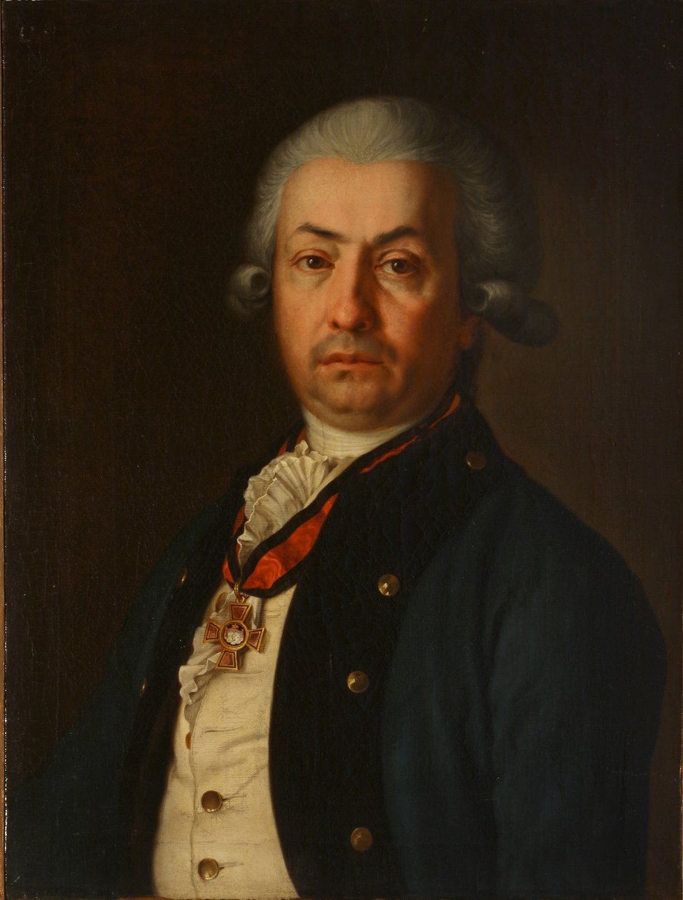Portrett av Fyodor Jankovic de Mirievo 1741-1814, 1800-tallet av Unbekannt