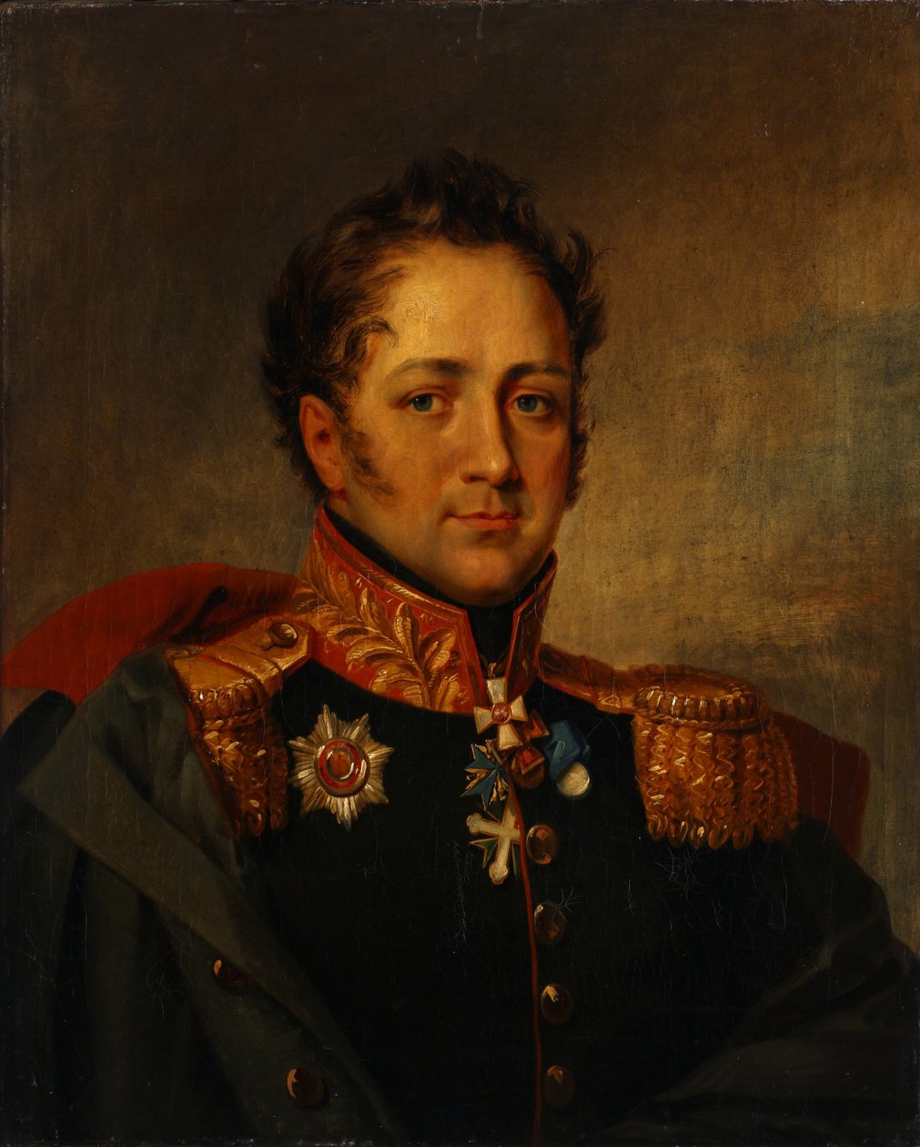 Portrett av general Alexander Alexandrovich Pisarev 1780-1848, første kvartal av 1800-tallet. av Unbekannt