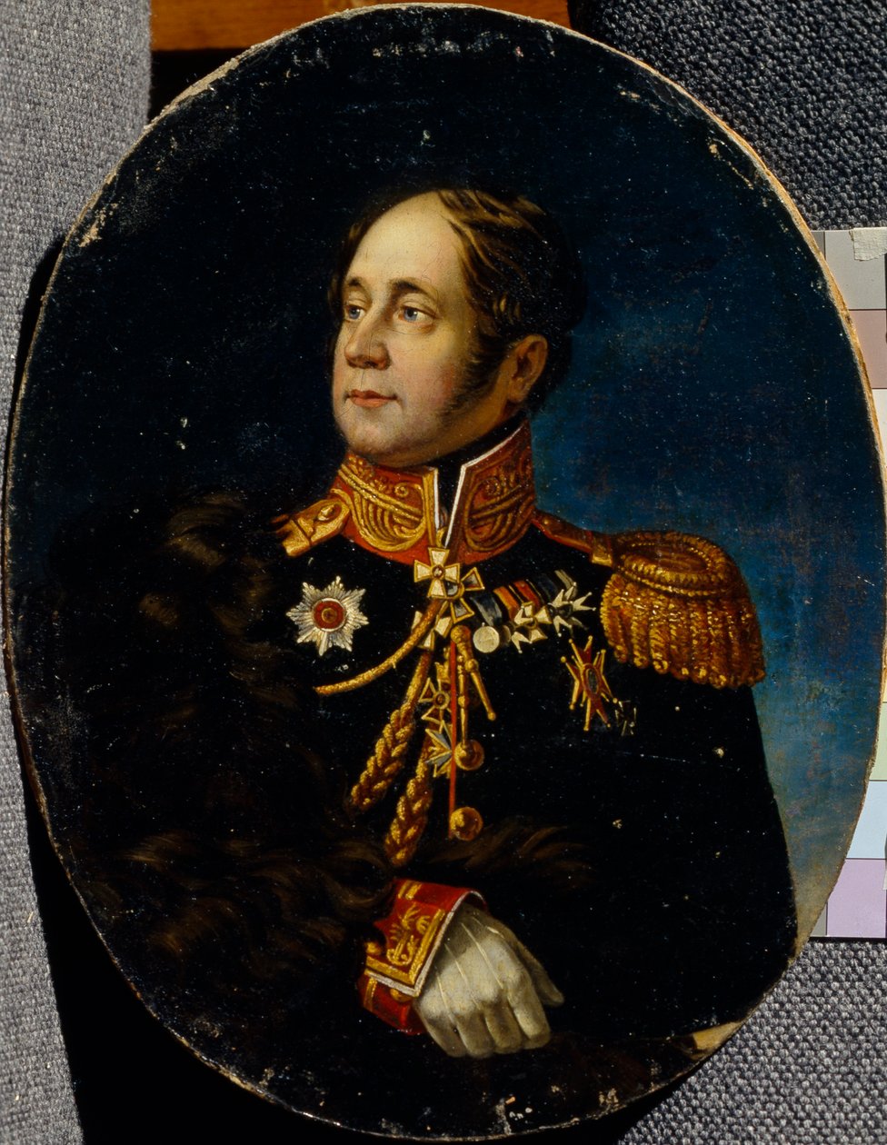 Portrett av general Nikolai Martemyanovich Sipyagin 1785-1828 av Unbekannt