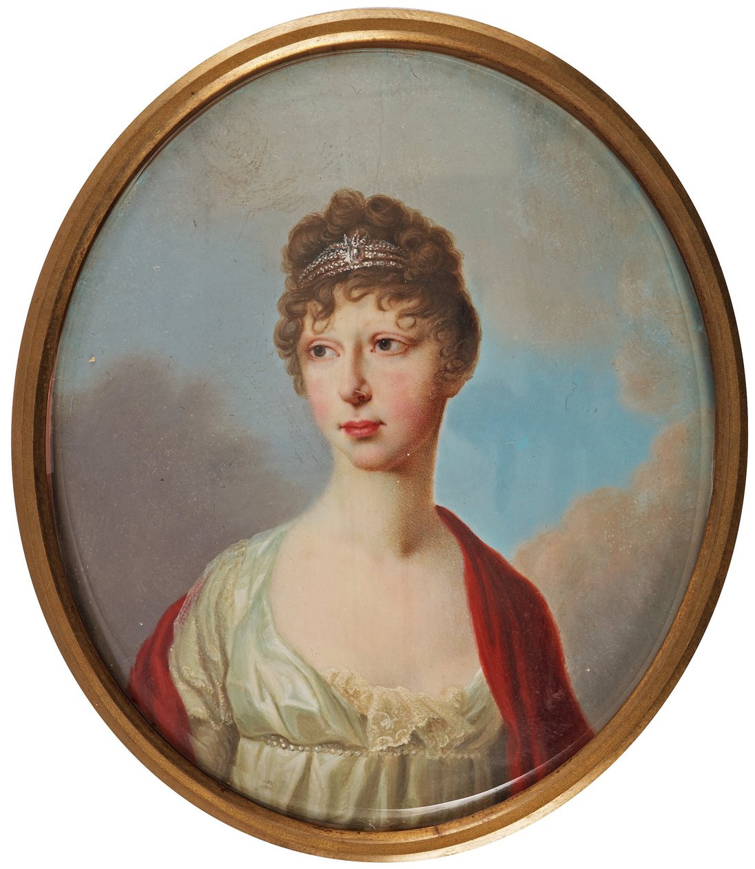 Portrett av storhertuginne Maria Pavlovna av Russland 17861859, 1800-tallet av Unbekannt