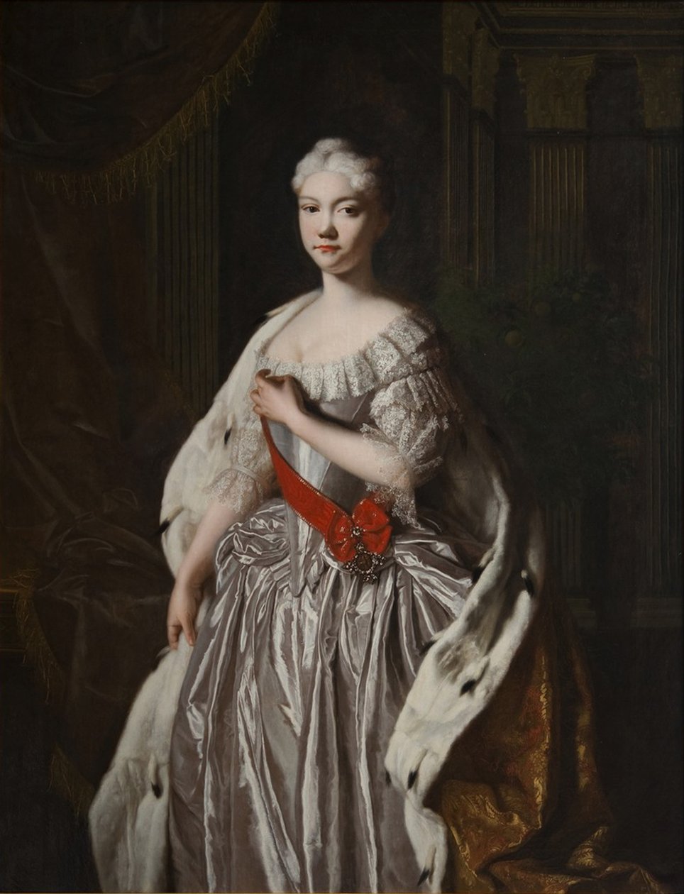 Portrett av storhertuginne Natalya Alexeyevna av Russland 17141728, slutten av 1720-tallet av Unbekannt