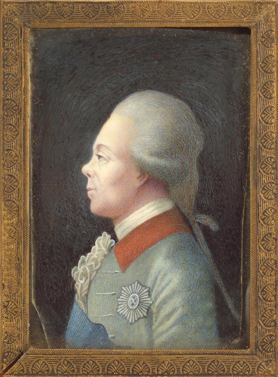 Portrett av storhertug Pavel Petrovich 1754-1801, 1780-tallet av Unbekannt