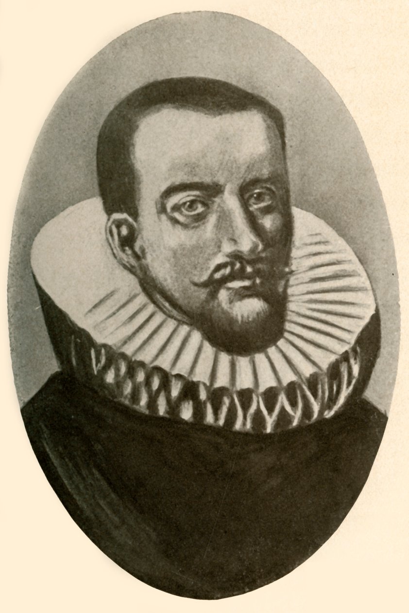 Portrett av Henry Hudson, engelsk navigatør i ruff, 1609, 1937. av Unbekannt