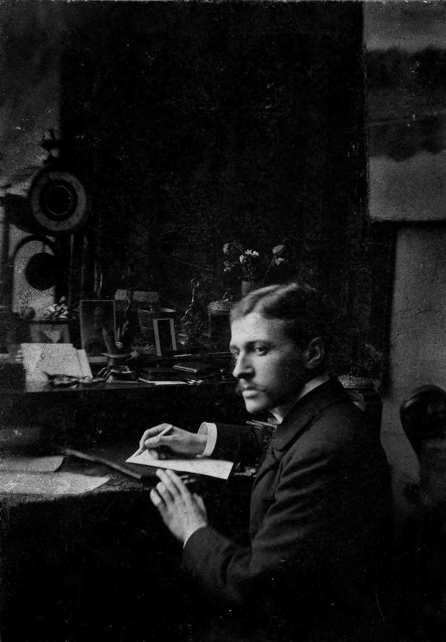 Portrett av Hugo von Hofmannsthal 1874-1929, ca 1899. av Unbekannt