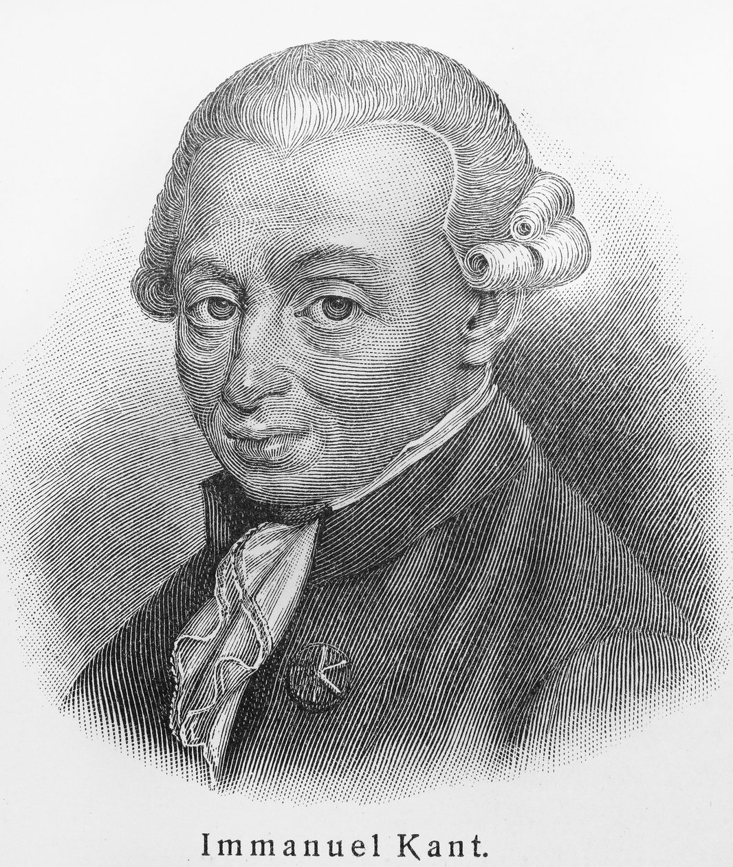 Portrett av Immanuel Kant 1724-1804 av Unbekannt