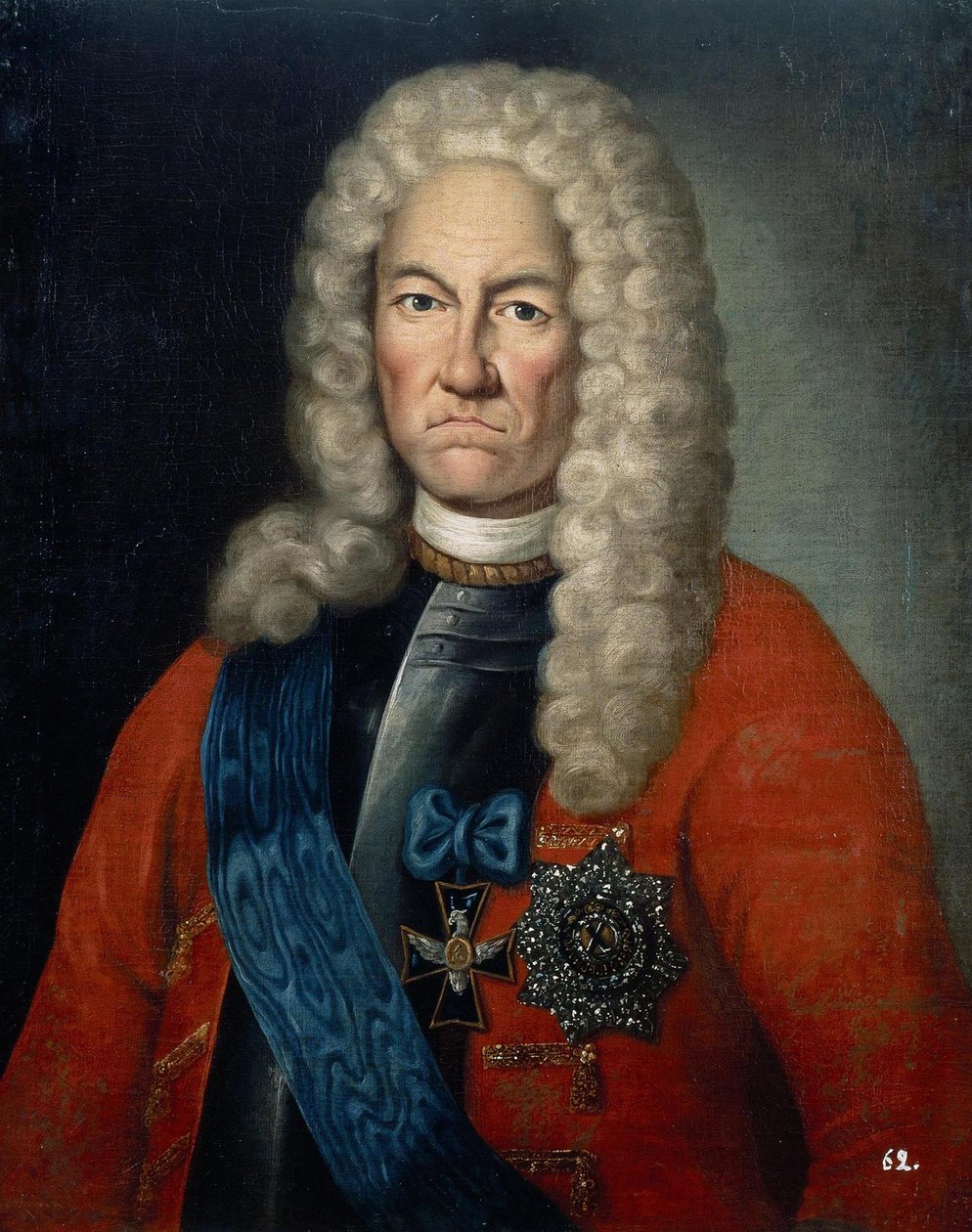 Portrett av Jacob Daniel Bruce 1669-1735, første tredjedel av 1700-tallet av Unbekannt