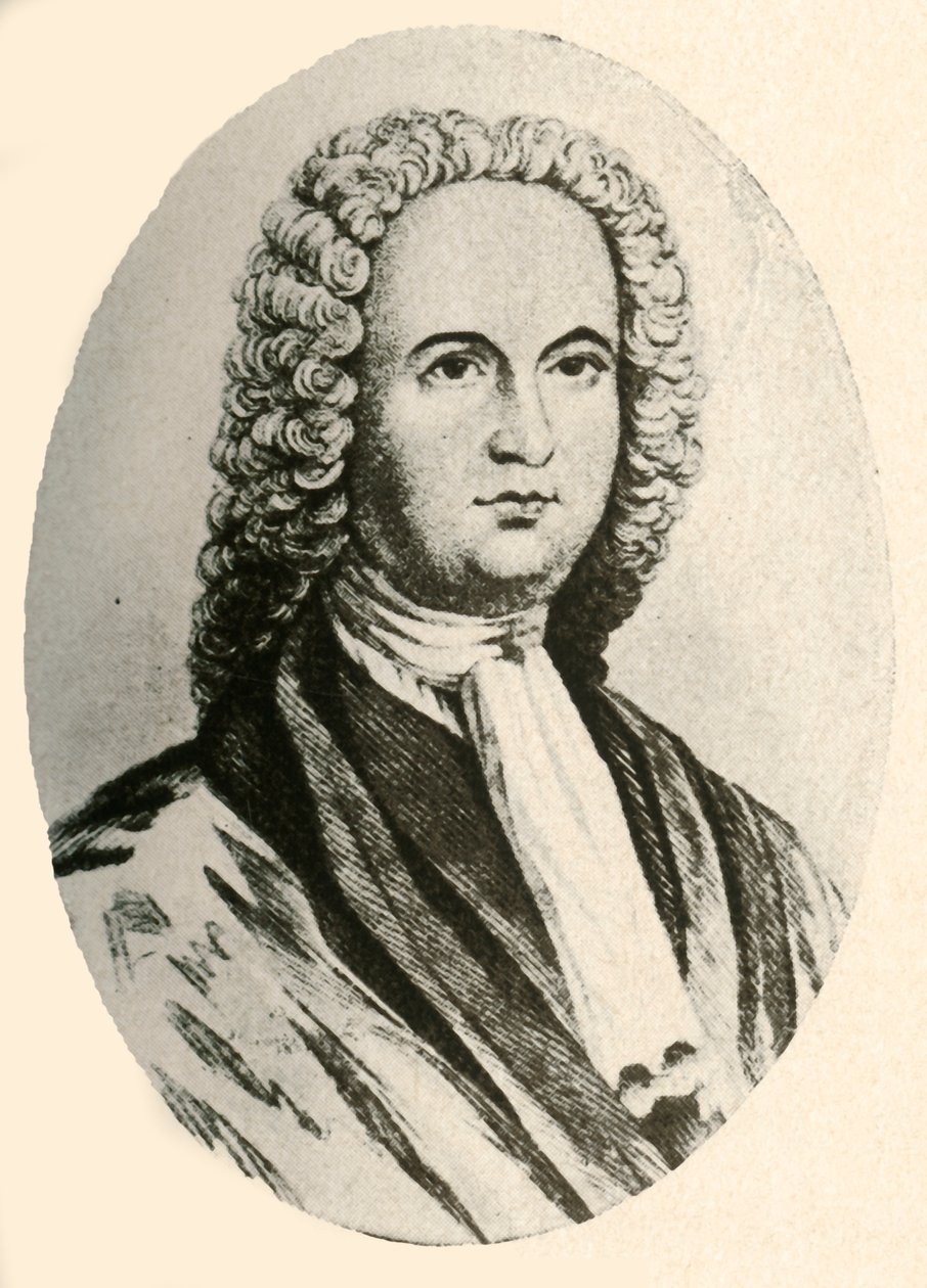 Portrett av James Logan, i parykk og dommerkåpe, båret i Pennsylvania, 1745, 1937. av Unbekannt
