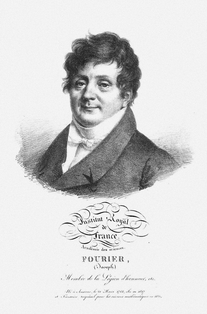Portrett av Jean Baptiste Joseph Fourier 1768-1830 av Unbekannt