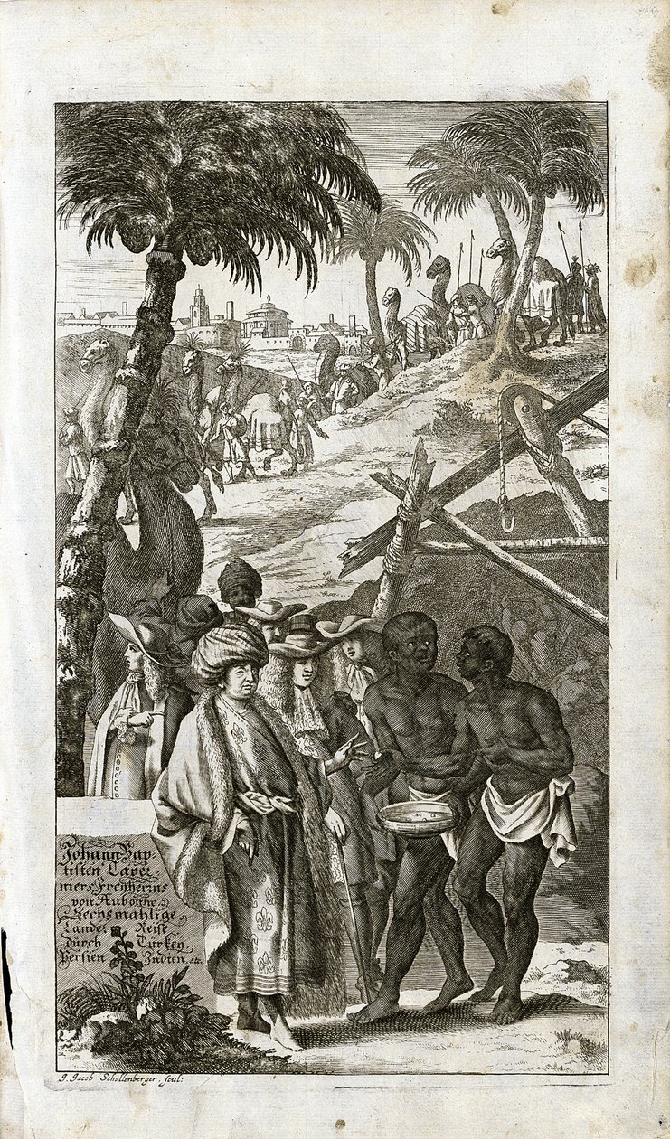 Portrett av Jean Baptiste Tavernier i orientalsk kjole, 1681 av Unbekannt