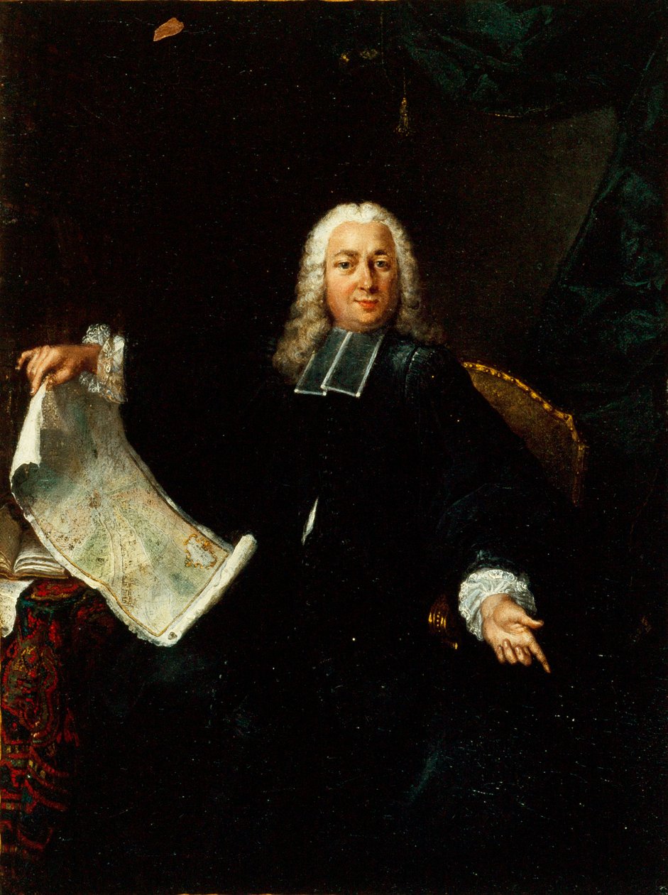 Portrett av Jean de Lagrive 1689-1757, ca. 1740. av Unbekannt