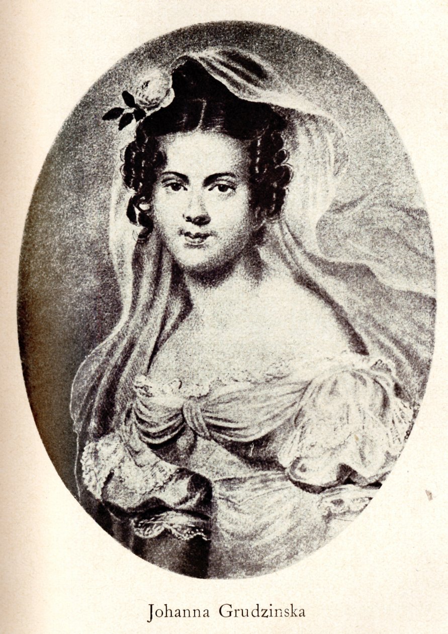 Portrett av Joanna Grudzinska, tidlig på 1800-tallet. av Unbekannt