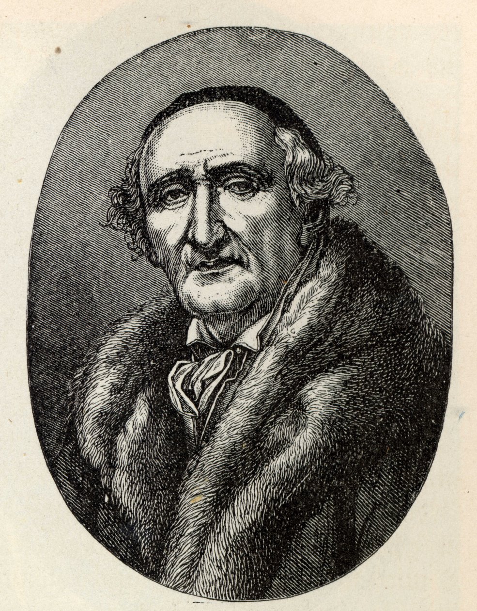 Portrett av Johann Gottfried Schadow 1764-1850. av Unbekannt