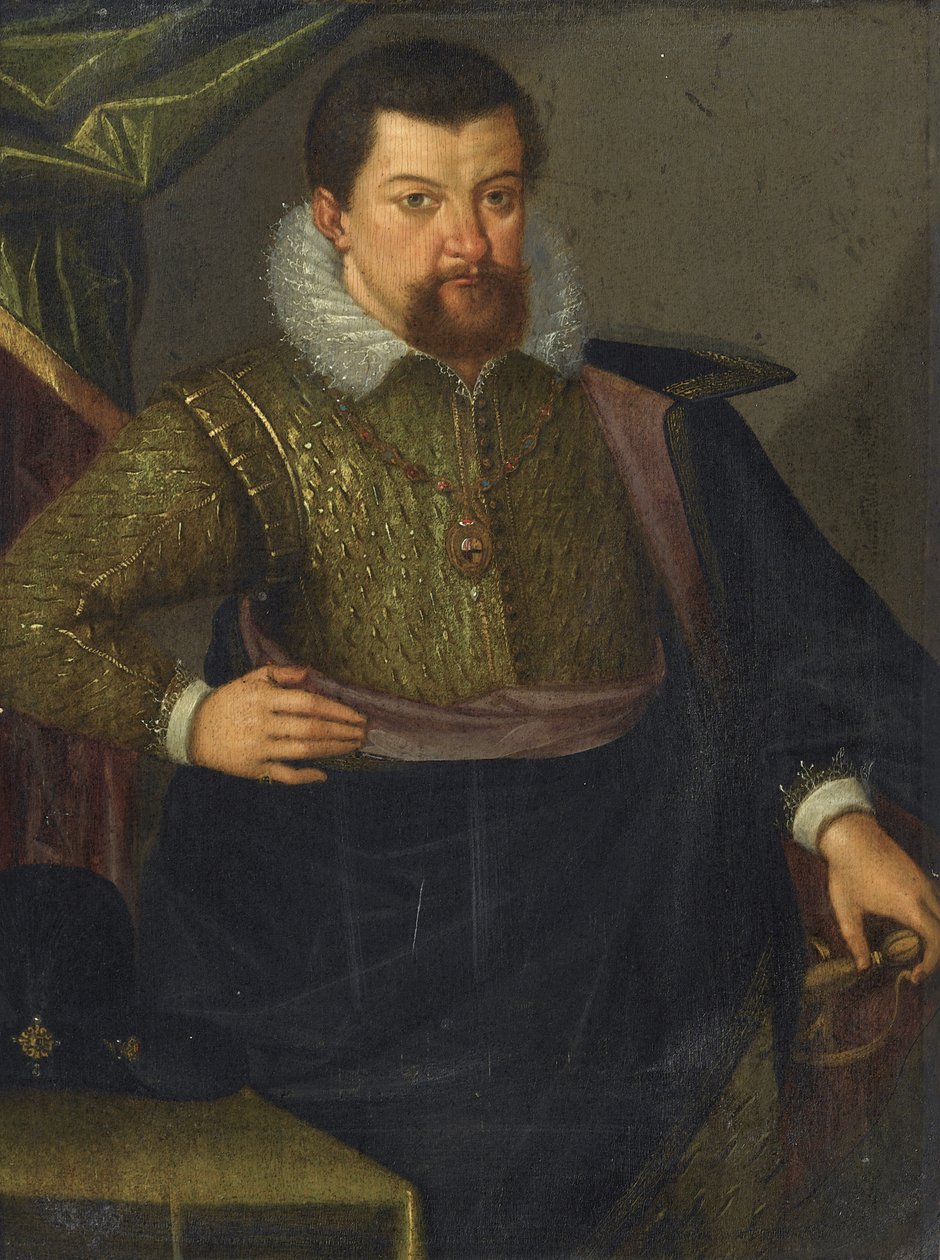 Portrett av John George I 1585-1656, kurfyrst av Sachsen, 1611 av Unbekannt