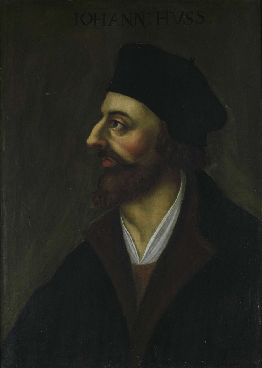 Portrett av John Hus, 1600-tallet av Unbekannt
