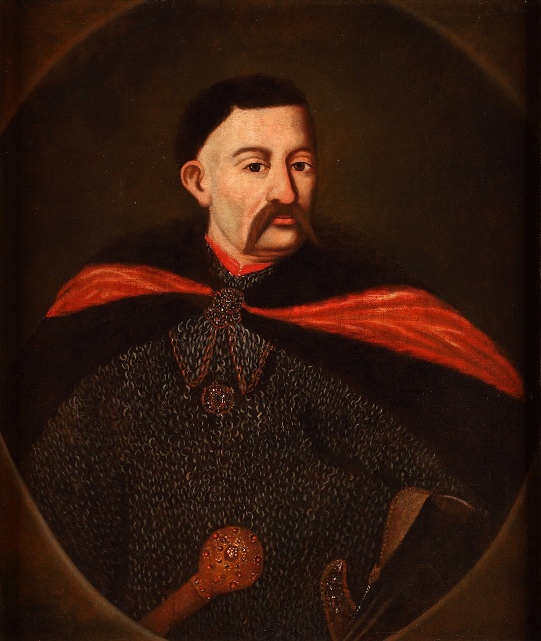 Portrett av John III Sobieski 1629-1696, konge av Polen og storhertug av Litauen, 1720 av Unbekannt