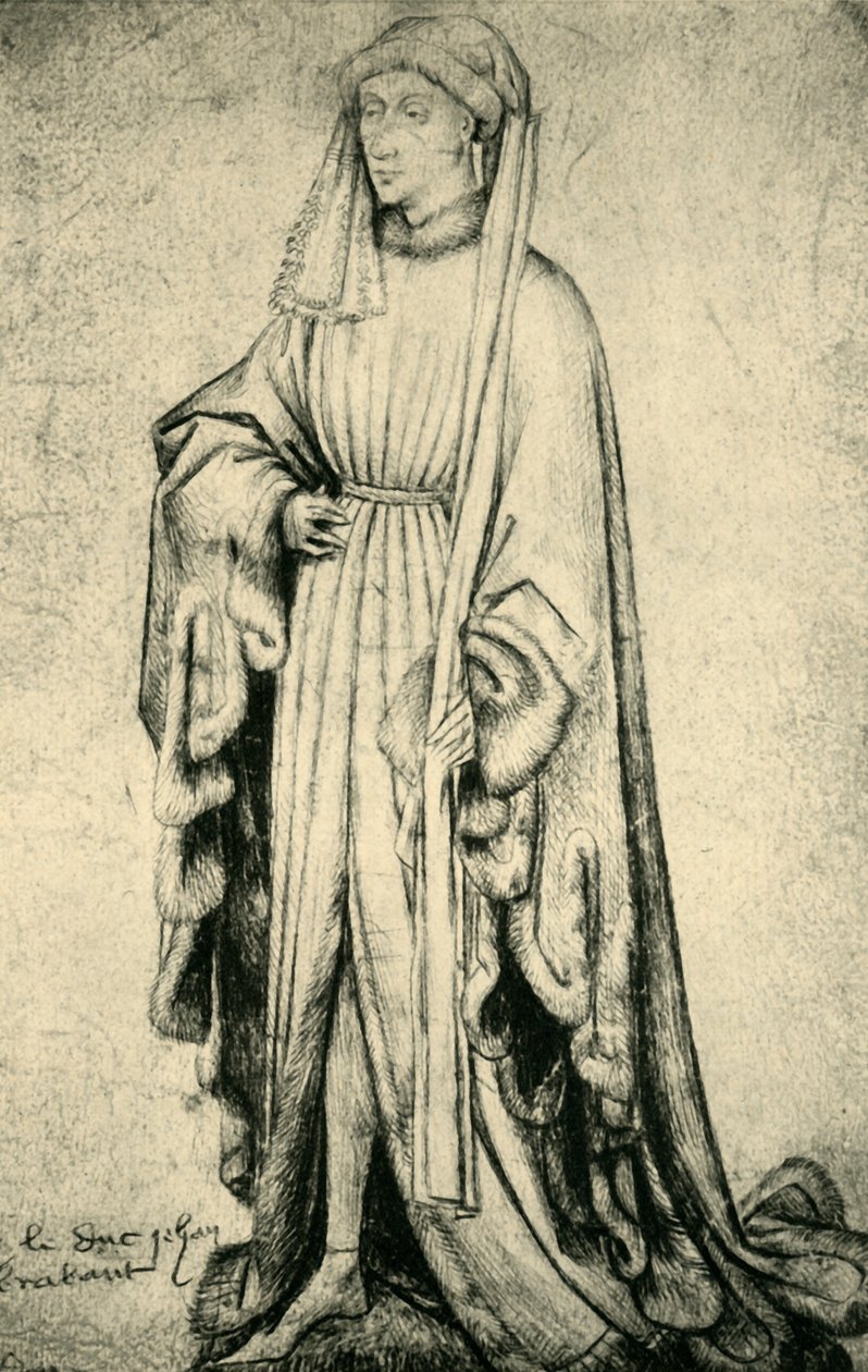 Portrett av Johannes IV, hertug av Brabant, 1460-1470, 1943. av Unbekannt