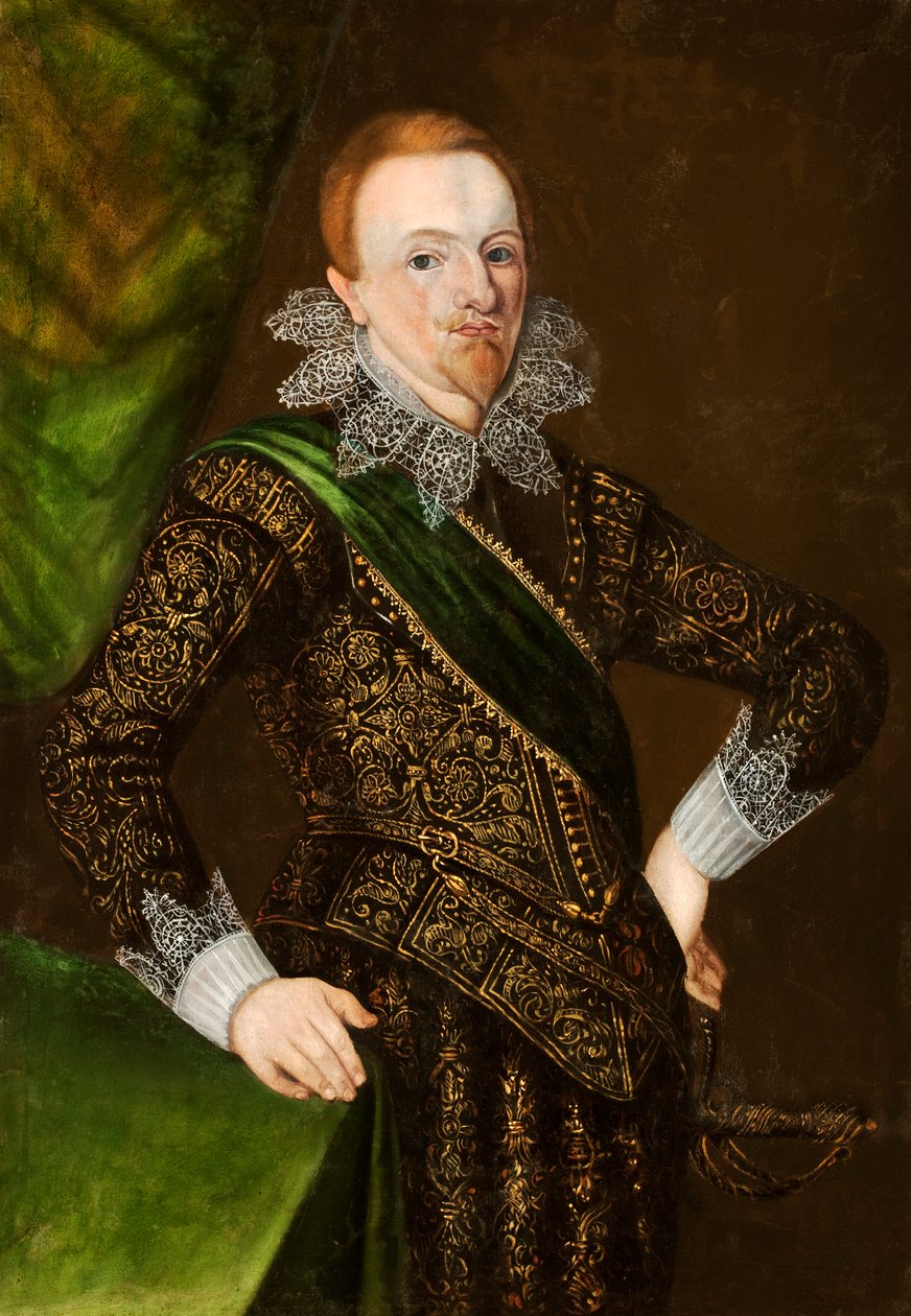 Portrett av Johannes av Sverige 1589-1618, hertug av Östergötland. av Unbekannt