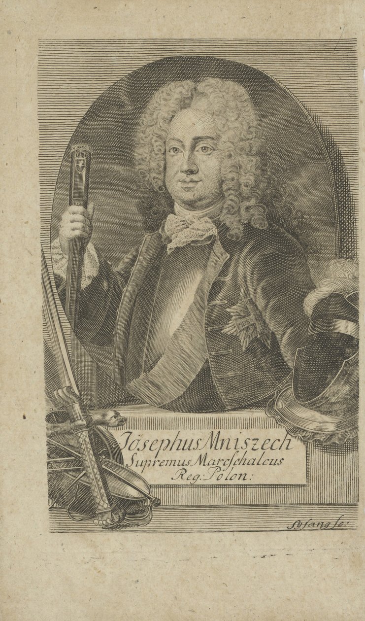 Portrett av Jozef Wandalin Mniszech 1670-1747, før 1734. av Unbekannt