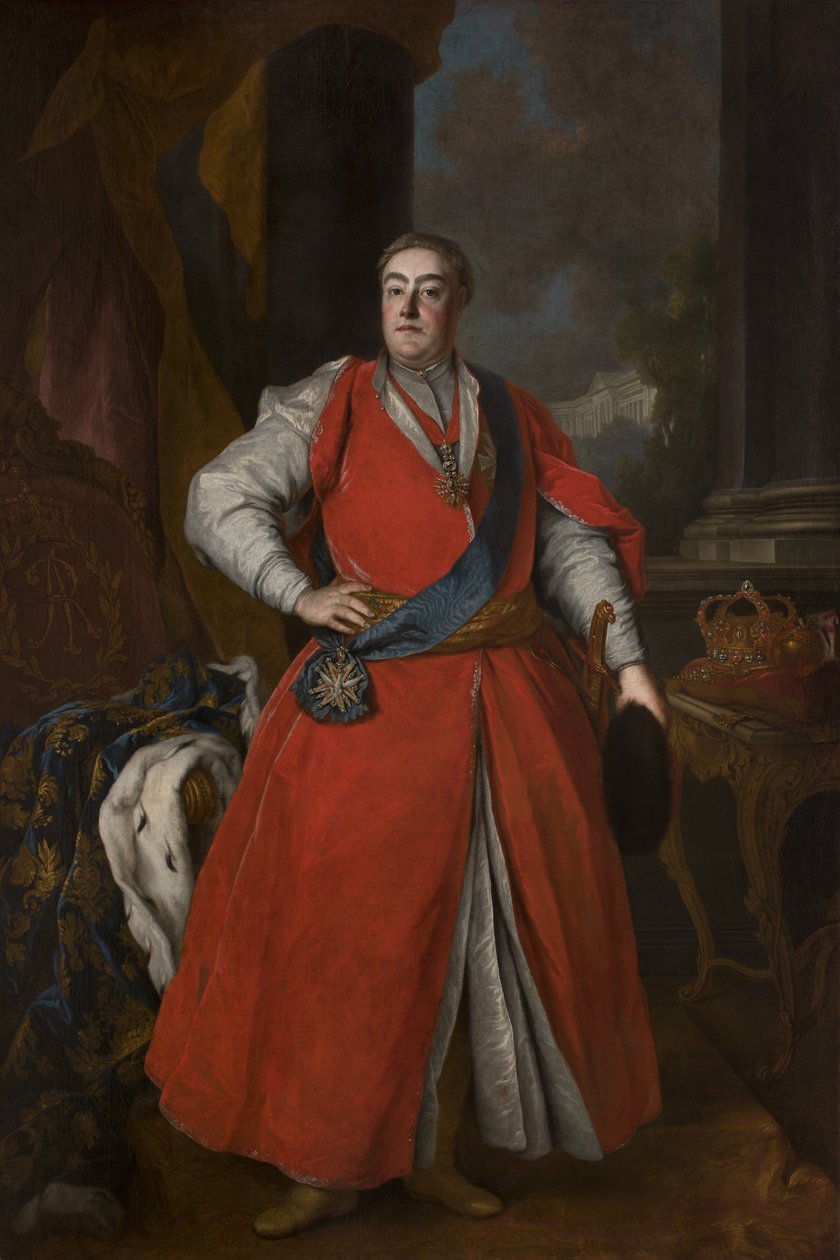 Portrett av kong Augustus III i polsk drakt, ca 1737 av Unbekannt