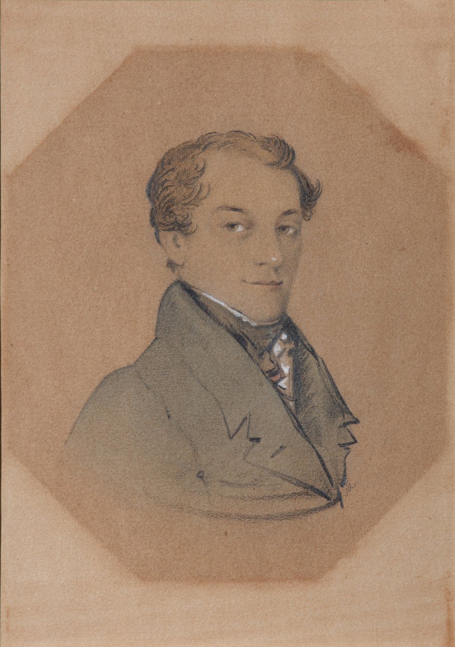 Portrett av Kondraty Fyodorovich Ryleyev 1795-1826, første kvartal av 1800-tallet av Unbekannt