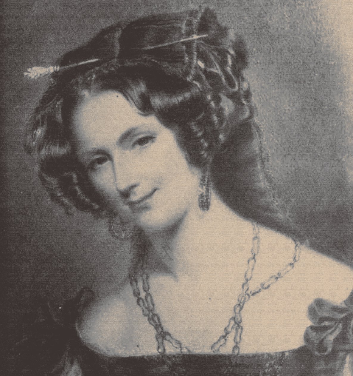 Portrett av Lady Catherine Caroline Montagu 1808-1834, kone til grev Alexandre Joseph Colonna-Walewski, 1830-årene av Unbekannt