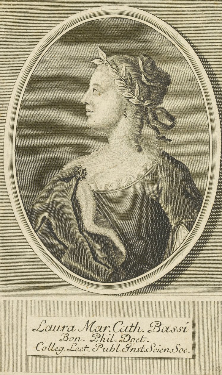 Portrett av Laura Bassi 1711-1778, 1738. av Unbekannt