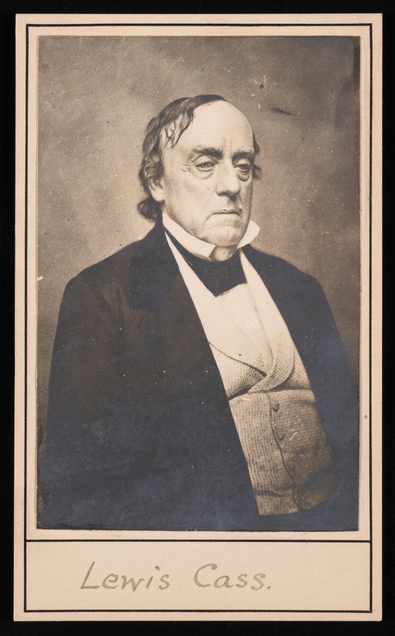 Portrett av Lewis Cass 1782-1866, før 1866. av Unbekannt