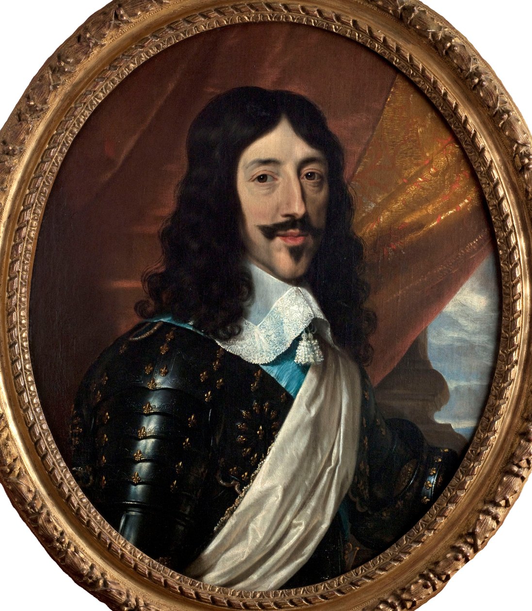 Portrett av Ludvig XIII av Frankrike 1601-1643, ca. 1640. av Unbekannt