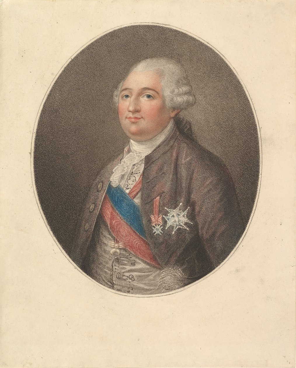 Portrett av Louis XVI, sent på 1700-tallet. av Unbekannt