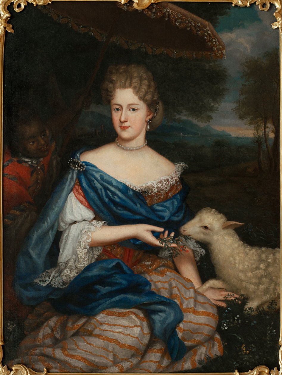 Portrett av Maria Karolina Sobieska 1697-1740 av Unbekannt