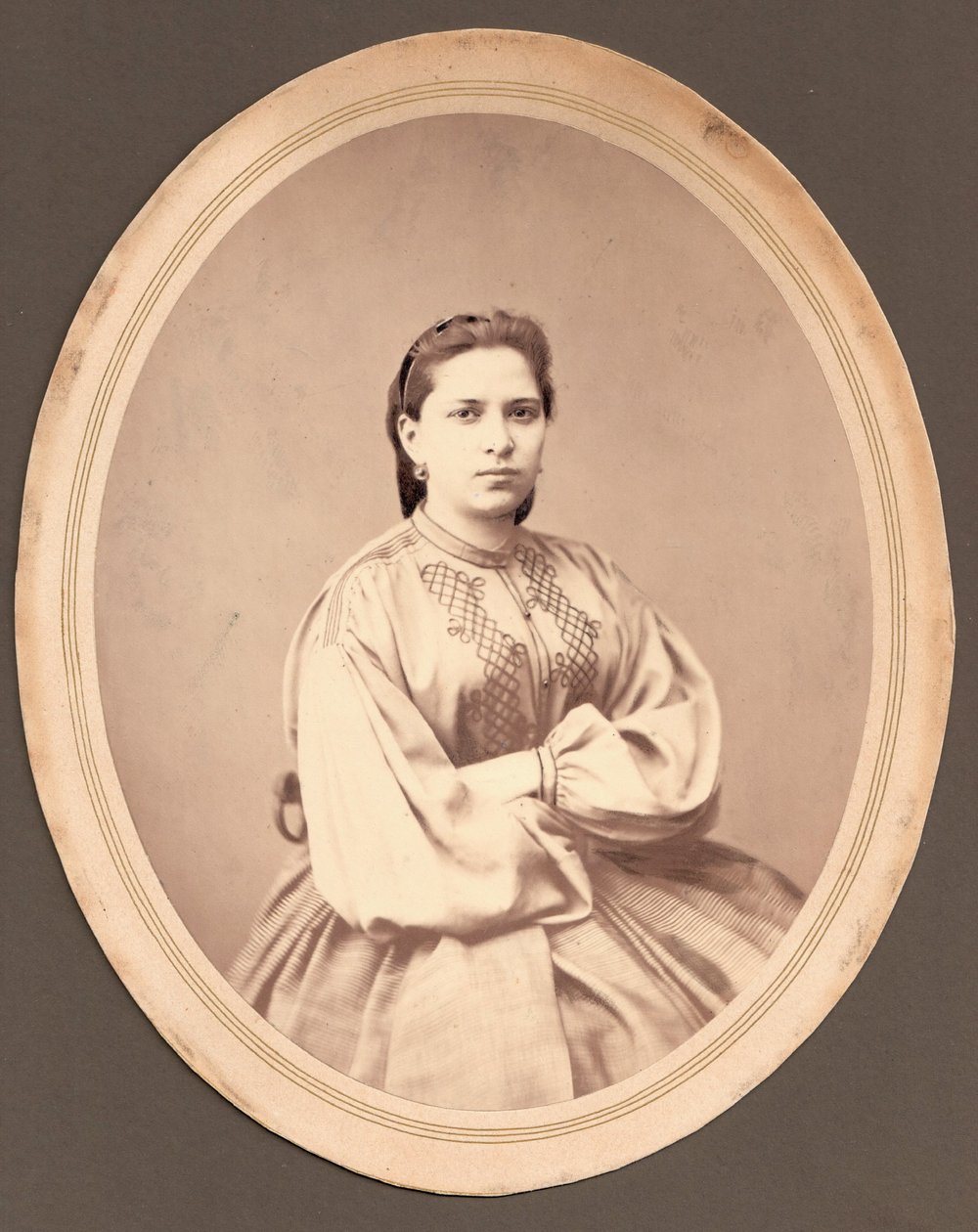 Portrett av Maria Mikhailovna Dostoevskaya 1844-1888 av Unbekannt
