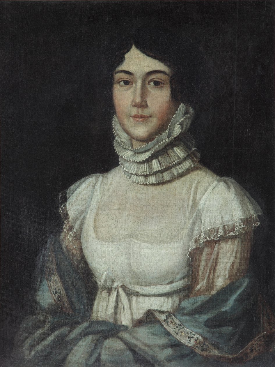 Portrett av Maria Mikhailovna Lermontova 1795-1817, 1810-årene av Unbekannt