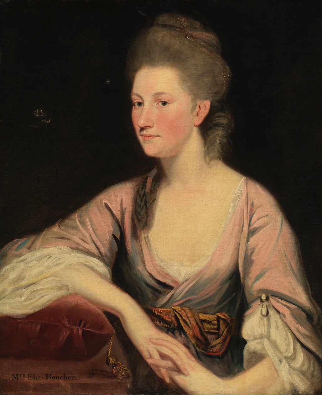 Portrett av fru Elizabeth Boucher, 1700-tallet. av Unbekannt