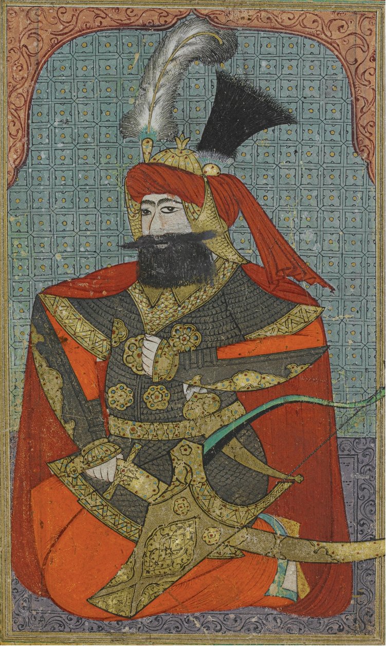Portrett av Murad IV 1612-1640, Sultan fra det osmanske riket, ca. 1710 av Unbekannt