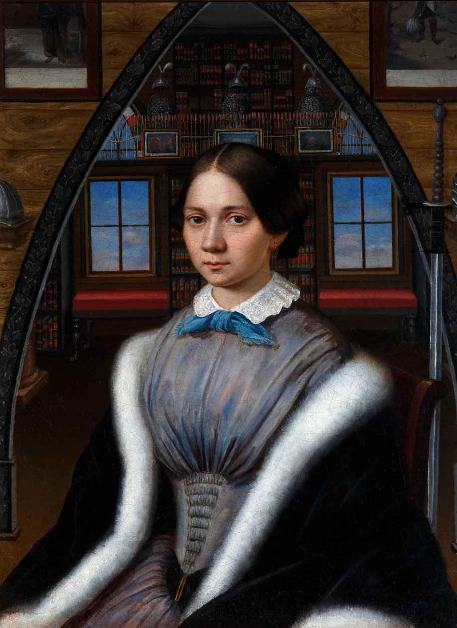 Portrett av Natalia Nikolaevna Korsakova, ca. 1849 av Unbekannt
