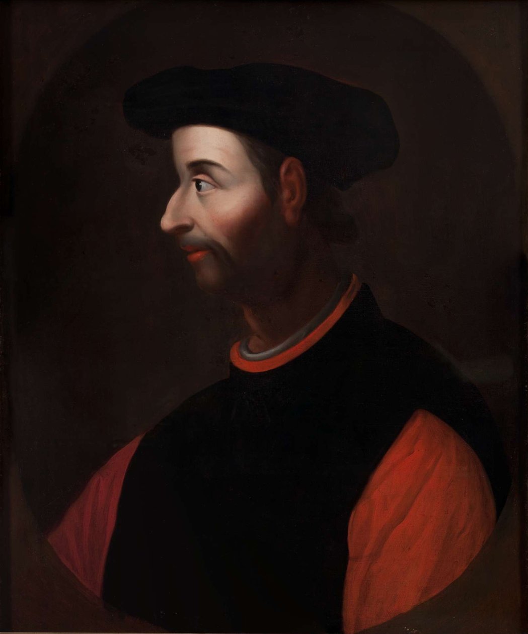 Portrett av Niccolò Machiavelli 1469-1527, siste kvartal av 1600-tallet av Unbekannt