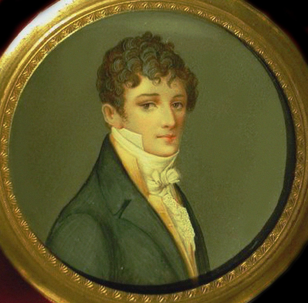 Portrett av Nikolay Afanasyevich Goncharov 1787-1861, Natalya Pushkinas far av Unbekannt