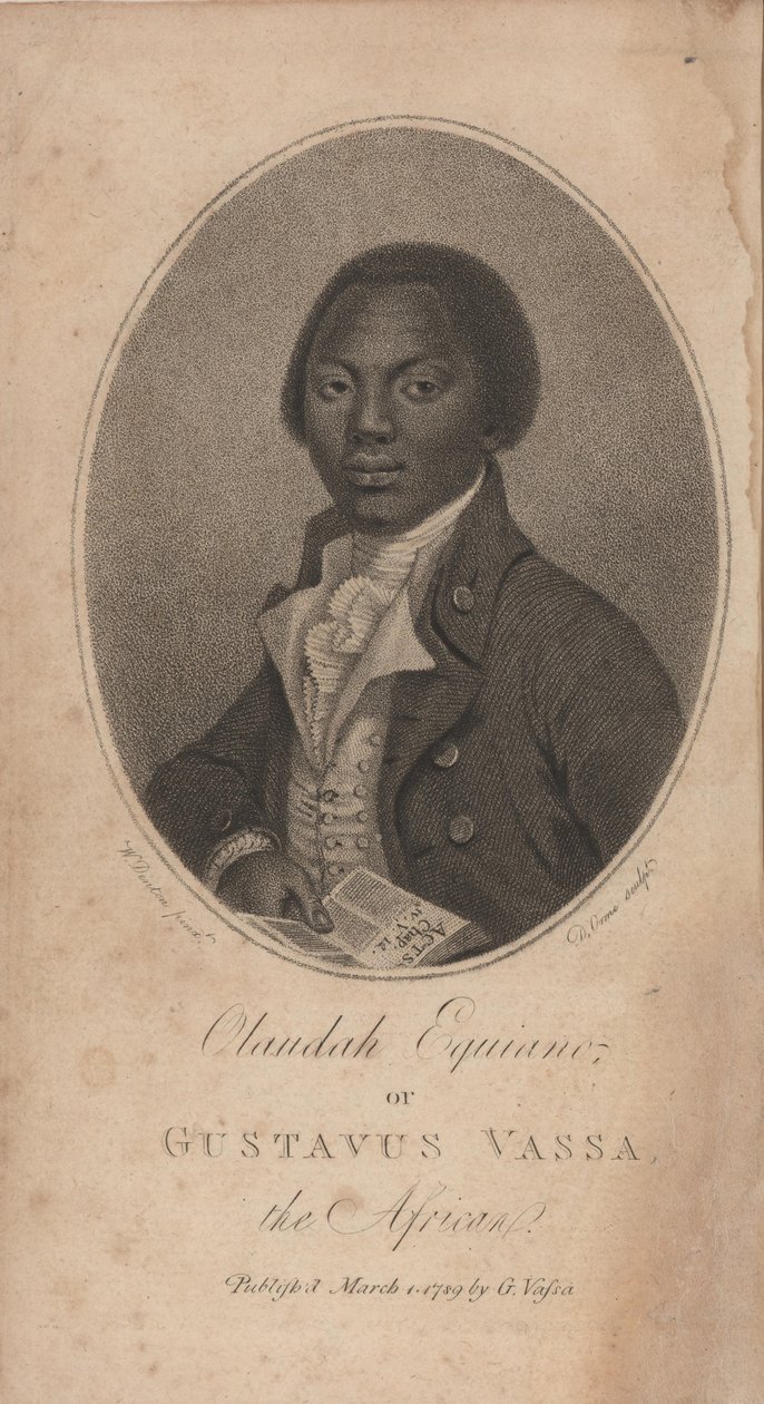 Portrett av Olaudah Equiano kjent Gustavus Vassa 1745-1797, 1789. av Unbekannt
