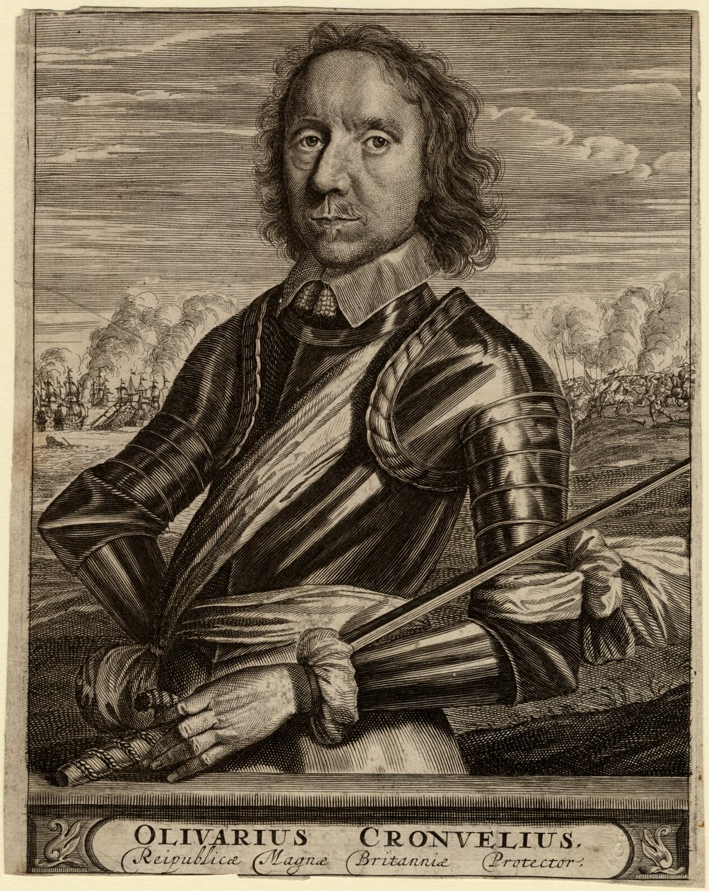 Portrett av Oliver Cromwell, 1653 av Unbekannt