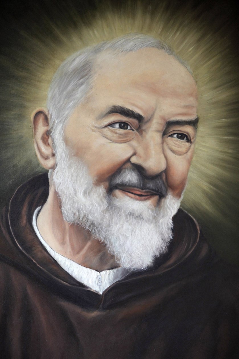 Portrett av Padre Pio i Apulia, Alberobello, Italia av Unbekannt