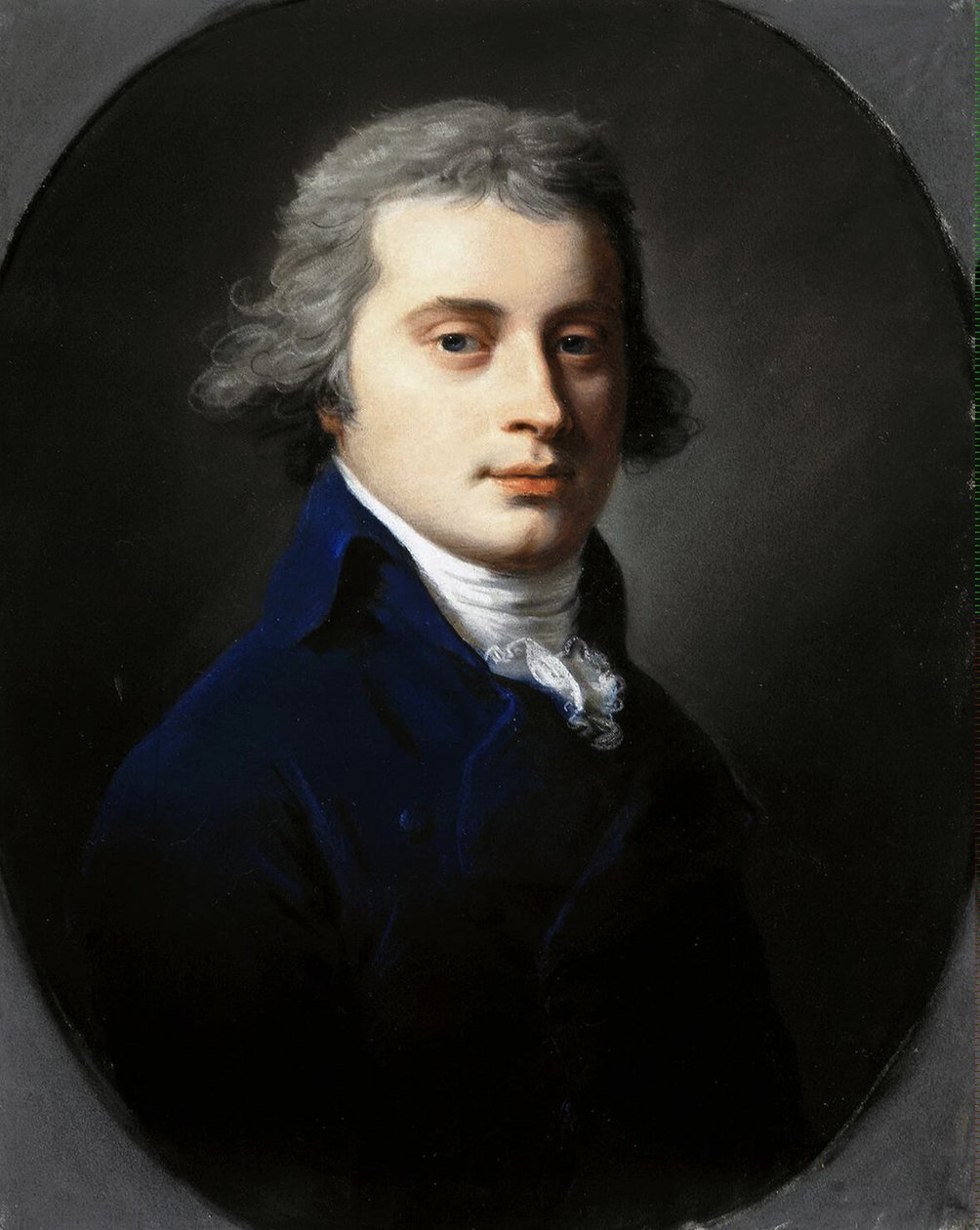 Portrett av Pavel Petrovich Bakunin 1766-1805, 1790-tallet av Unbekannt