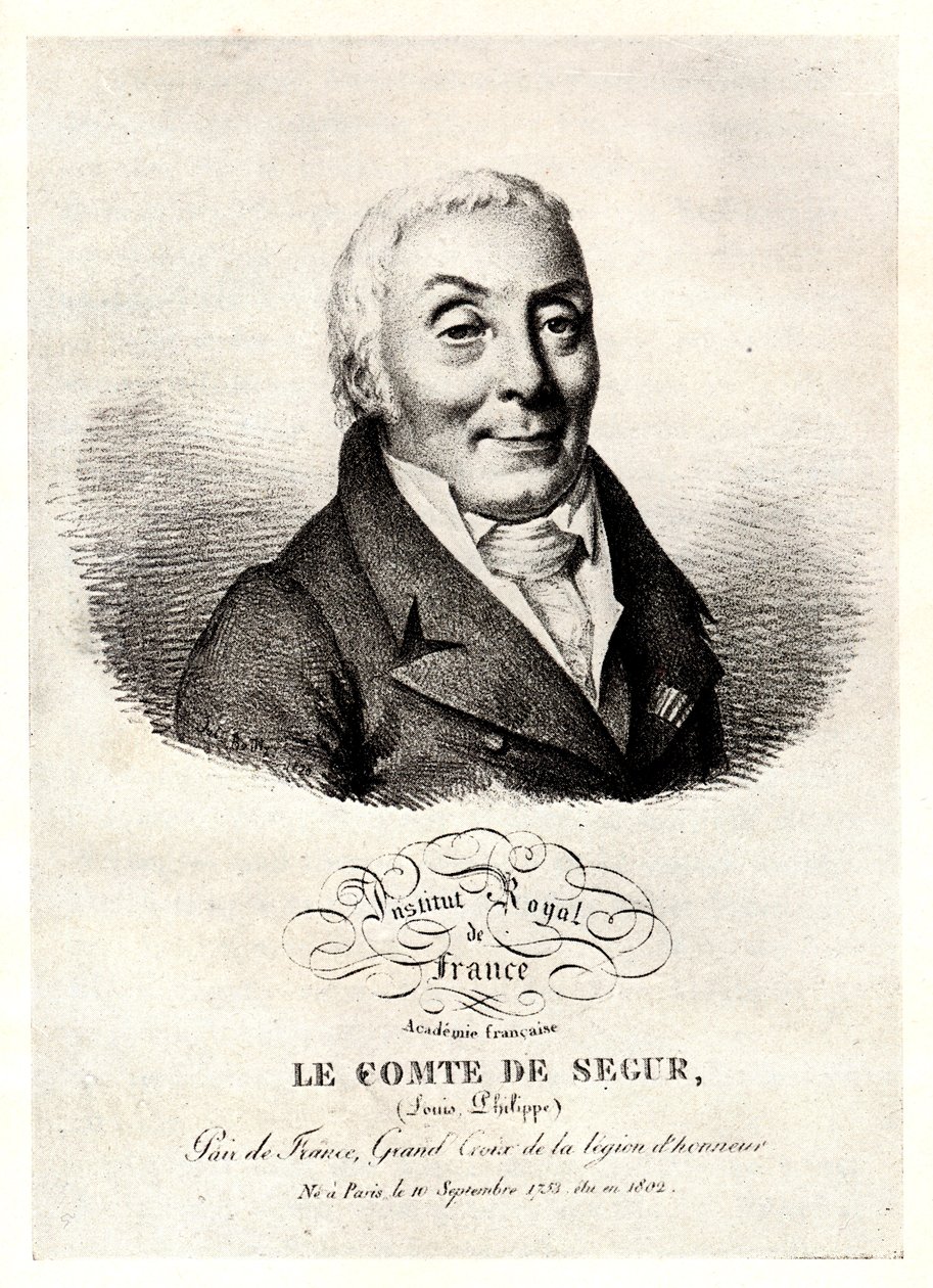 Portrett av Philippe Henri, Marquis de Ségur 1724-1801, tidlig på 1800-tallet. av Unbekannt