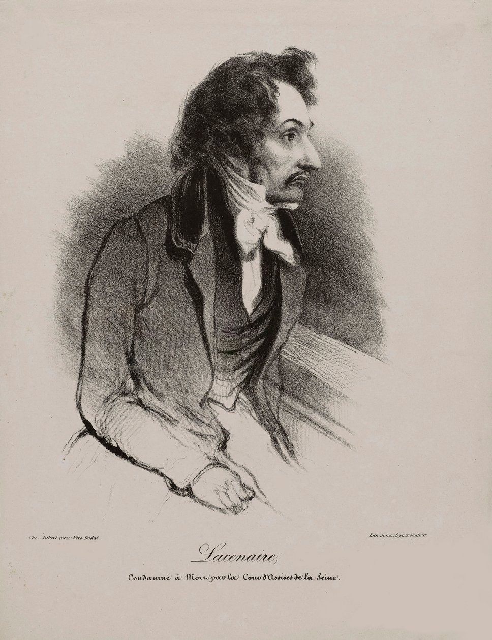 Portrett av Pierre-Francois Lacenaire, 1835. av Unbekannt